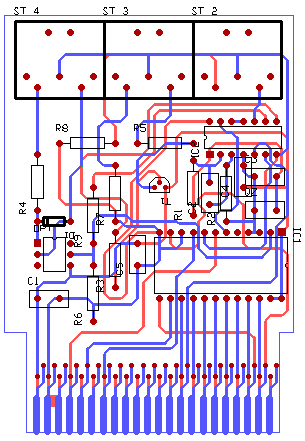 Platinenlayout für Universal-Modul