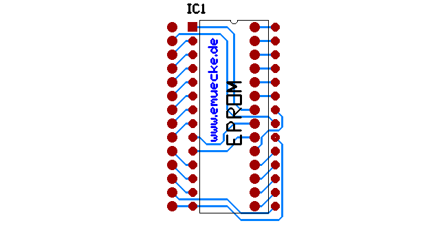 Platinenlayout für PLA-Adapter