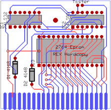 Platinenlayout für Hardcopy-Modul