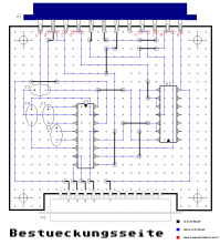 Bestückungsseite der Platine