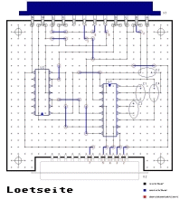 Lötseite der Platine