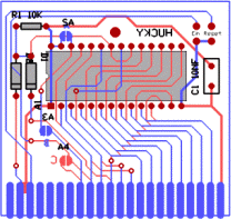 Platinenlayout für Universal-Modul